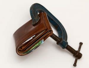 wallet in vice grips