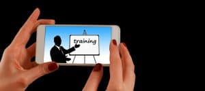 Video of training on smartphone