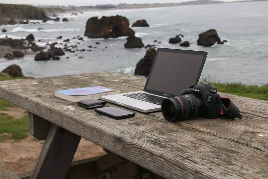 laptop with a view