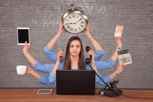 A virtual administrative assistant should know how to multitask