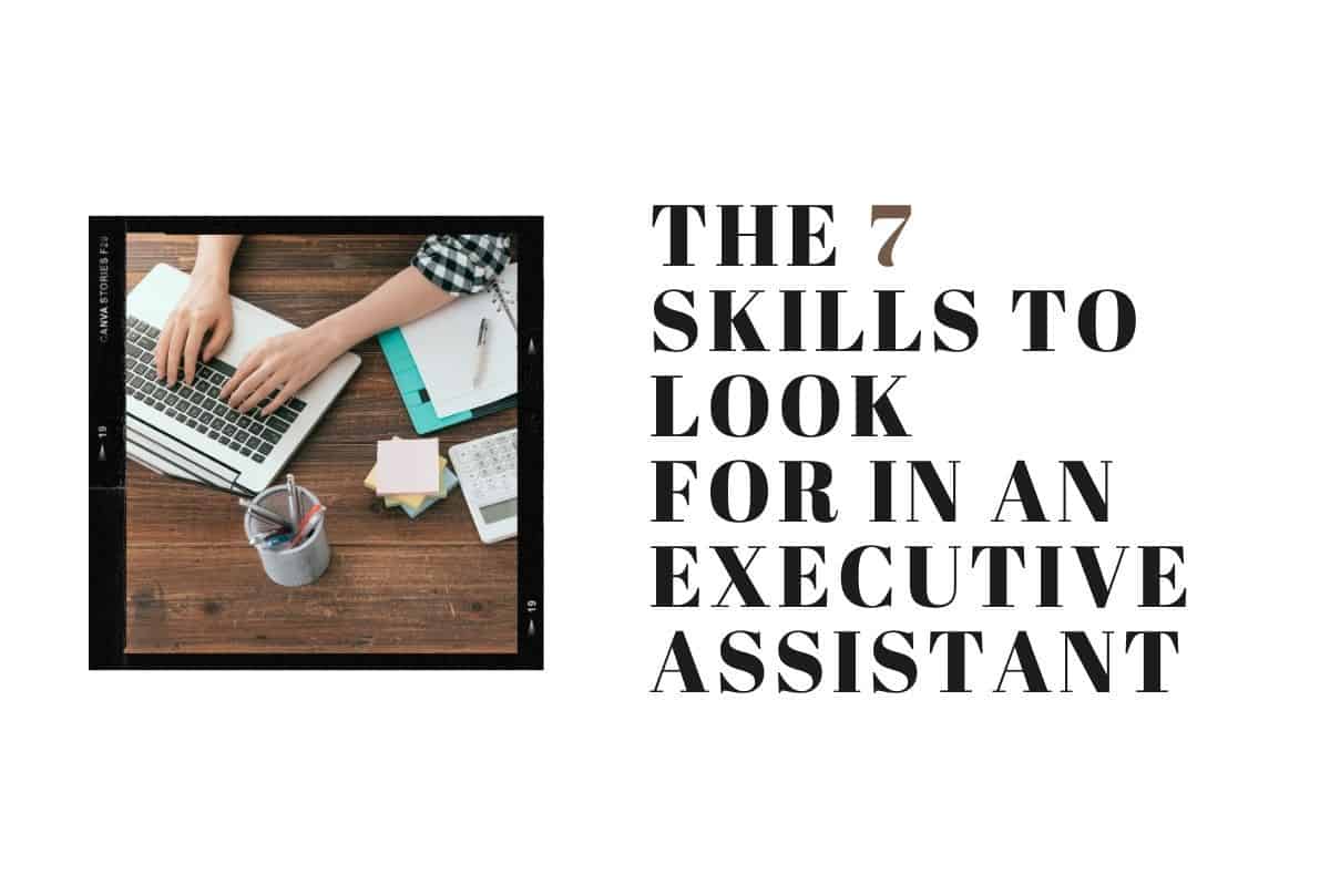 executive assistant skills